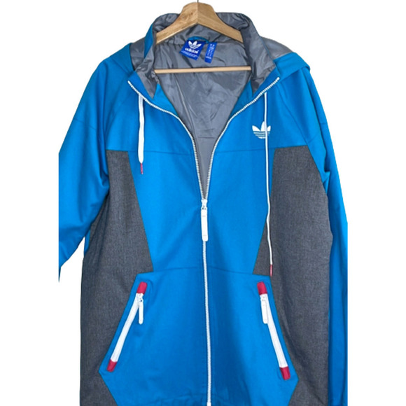 ADIDAS WINDBREAKER COLORBLOCK MEN'S JACKET SIZE M - Picture 5 of 10